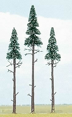 Black Forest® Hobby Supply Co Busch 6118 A Scale Pine Trees -- 5-1/8 x 6-11/16" 13 - 17cm pkg(3) — All Scale Scenery > Busch