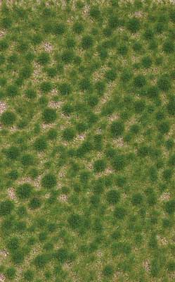 Black Forest® Hobby Supply Co Busch 3511 A Scale Grass Tuft Sheet -- Short Spring Tufts — All Scale Scenery > Busch