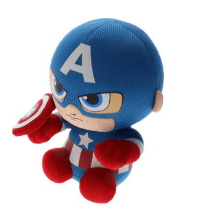Little Shop of Magic Ty Marvel Beanie Babies: Captain America (Small) — Toys and Collectible