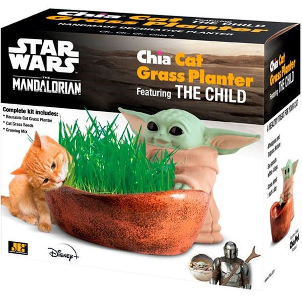Little Shop of Magic NECA Star Wars: The Mandalorian - The Child Chia Cat Grass Planter — Toys and Collectible