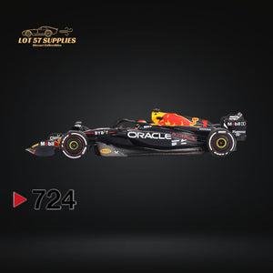 (Pre-Order) Mini-GT Oracle Red Bull Racing RB19 #1 Max Verstappen 2023 F1 2023 Bahrain GP Winner #724 1:64 MGT00724