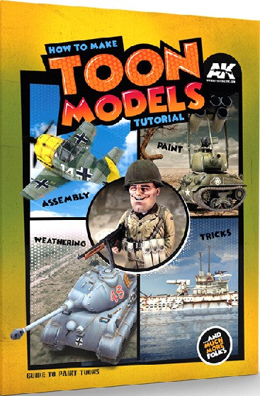 Black Forest® Hobby Supply Co AK Interactive 911 How to Make Toon Models Tutorial Book — Glues, Paints, Tools > AK