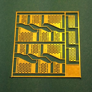 A-Line 29248 Brass Diesel Steps, Railpower Shells 9-44 CW HO Scale