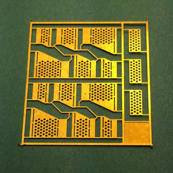 A-Line 29248 Brass Diesel Steps, Railpower Shells 9-44 CW HO Scale