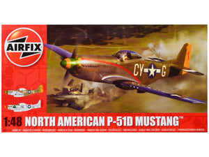 Airfix Level 2 Model Kit North American F-51D Mustang Fighter Aircraft