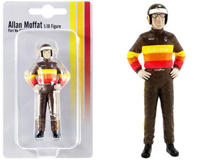 Figure of Allan Moffat with packaging on a white background