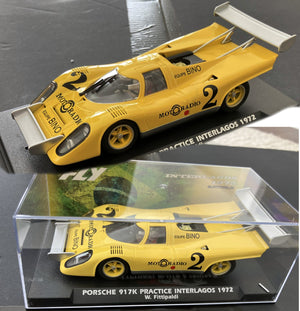 Fly A2082 Porsche 917K Test Interlagos 1972 Wilson Fittipaldi 1/32 Slot Car