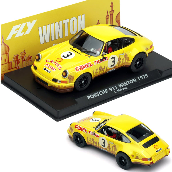 Fly Porsche 911 Camel Winton Motor Raceway 1/32 Slot Car A2086 Flyslot