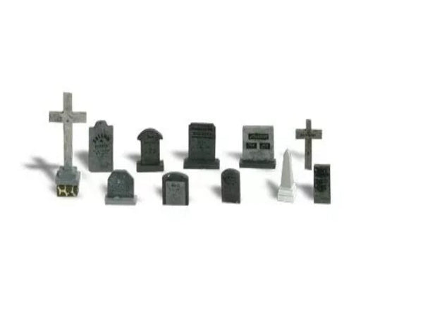 Woodland Scenics A2164 N Train Figures Tombstones
