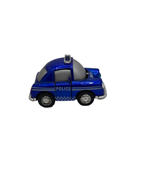 S and E Hobbies and Collectables Junye Toys Police Car Diecast Blue