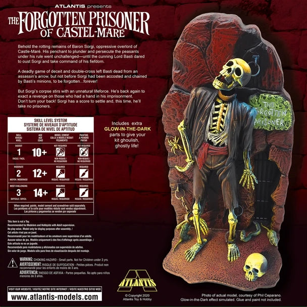 Atlantis Models 1/8 Forgotten Prisoner of Castel Mare Glow Edition — Plastic model kit