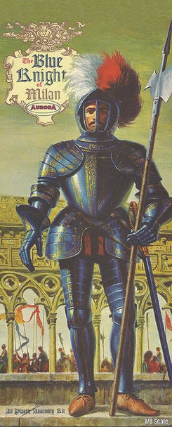 Atlantis Models Blue Knight of Milan 1/8 Atlantis Aurora — Plastic model kit