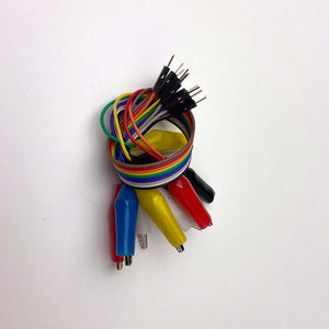 Maker Shed Alligator Clips to Dupont Male Pins — Component