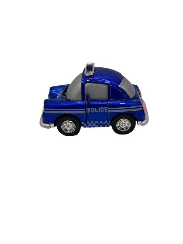 S and E Hobbies and Collectables Junye Toys Police Car Diecast Blue