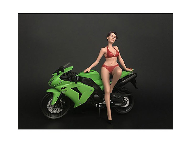 Hot Bike Model Elizabeth Figurine for 1/12 Scale Motorcycle Models by American Diorama — Scale Model Accessories