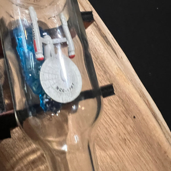 CCHobbyFun Star Trek USS Enterprise NCC-1701 in a Shot Bottle