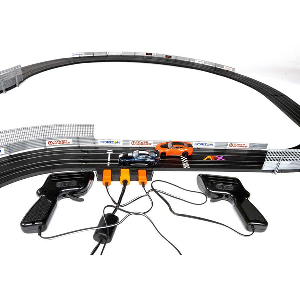 AFX Horsepower Shootout HO Slot Car Track Set Ford Mustang Camaro ZL1 22063