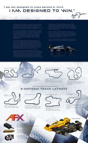 AFX Ayrton Senna Lotus Limited Edition HO Scale Slot Car Formula Race Set 22112