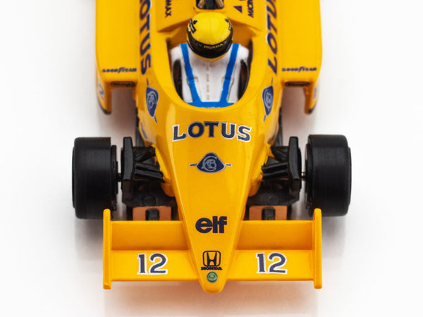 AFX 22114 Lotus 99T Ayrton Senna 1987 Yellow HO Slot Car MegaG+