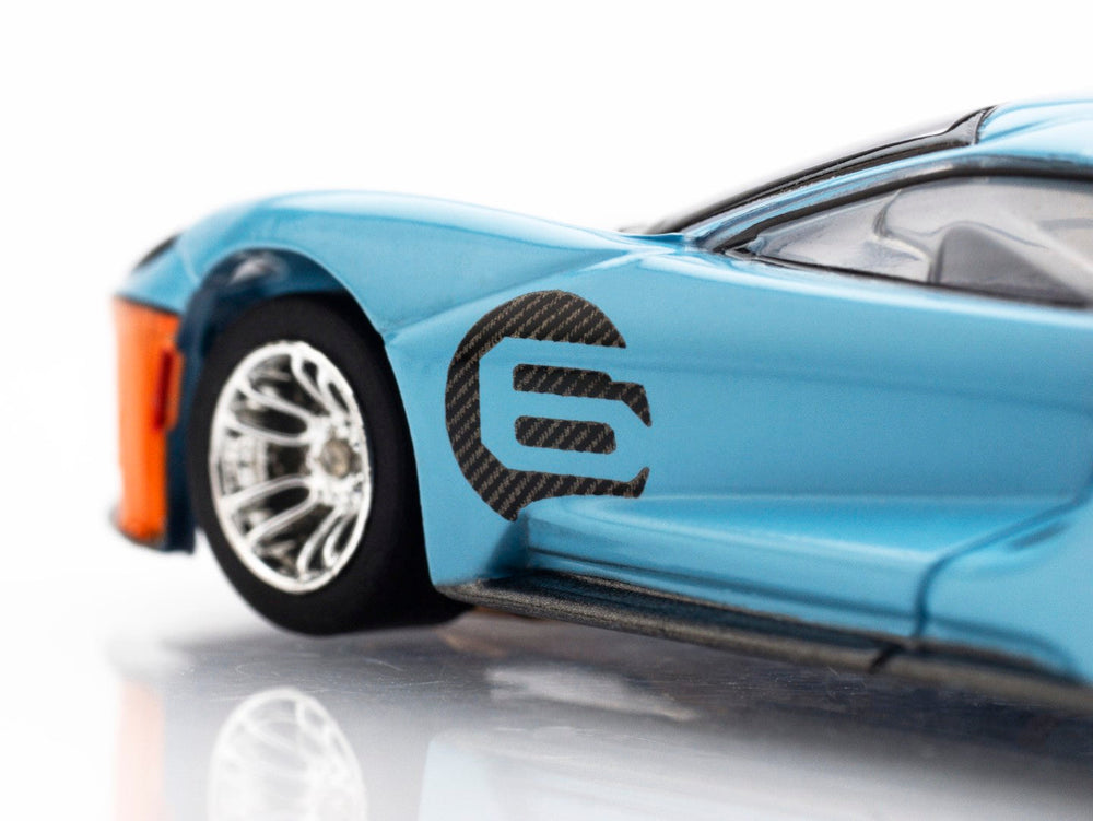AFX 22052 Ford GT Heritage #6 Gulf HO Slot Car MegaG+ for Autoworld AFX22052