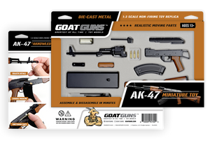 GoatGuns 1/3 Scale Die Cast AK47 Model Rifle, Black — Diecast Replica Guns