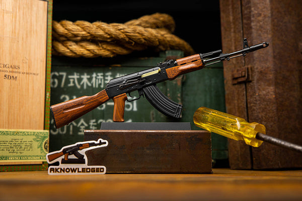 GoatGuns 1/3 Scale Die Cast AK47 Model Rifle, Black — Diecast Replica Guns