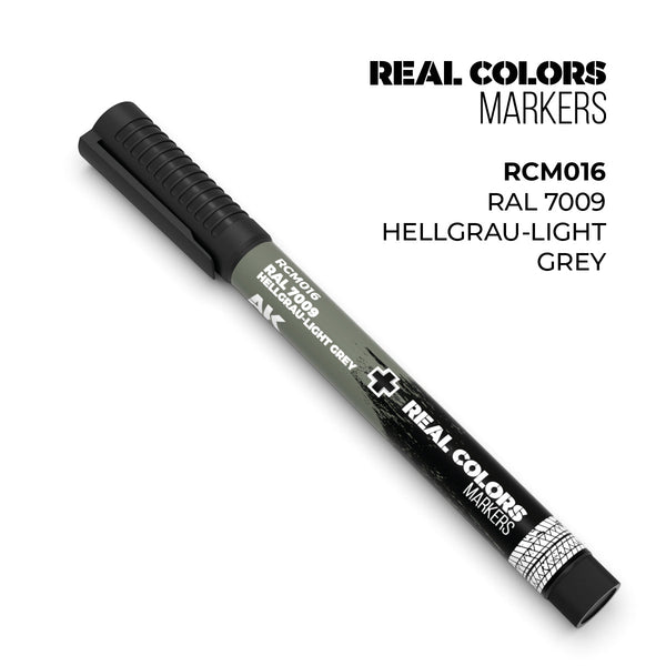 AK Interactive Markers: Real Color Markers - Ral 7009 Hellgrau-Light Grey