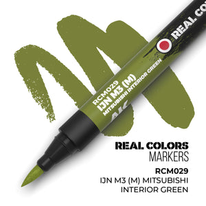 AK Interactive Markers: Real Color Markers - Ijn M3 - M - Mitsubishi Interior Green