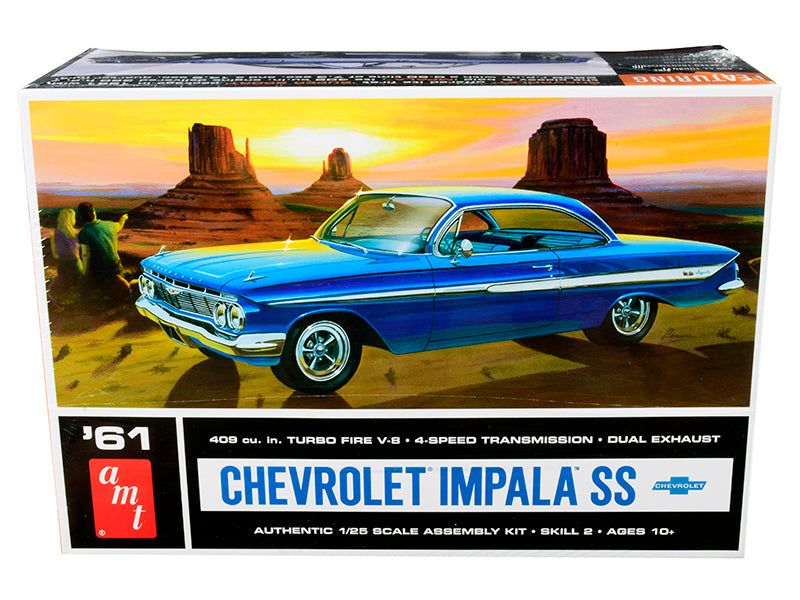 AMT - Skill 2 Model Kit 1961 Chevrolet Impala SS 1/25 Scale Model — Plastic model kit