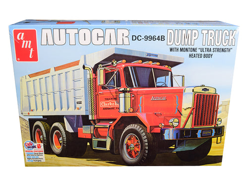 AMT - Skill 3 Model Kit Autocar DC-9964B Dump Truck 1/25 Scale Model — Plastic model kit