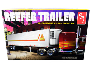 AMT - Skill 3 Model Kit Reefer Trailer 1/24 Scale Model — Plastic model kit