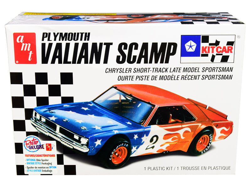 AMT - Skill 2 Model Kit Plymouth Valiant Scamp Kit Car 1/25 Scale Model — Plastic model kit