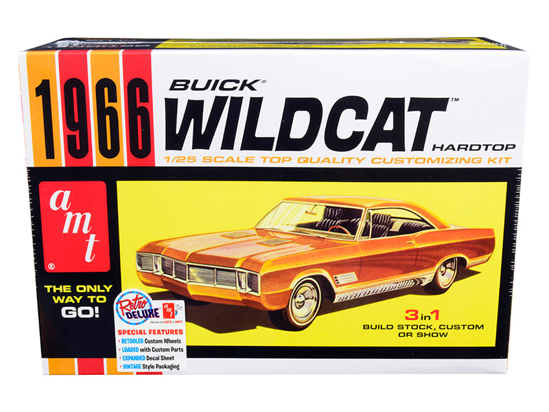 AMT - Skill 2 Model Kit 1966 Buick Wildcat Hardtop 3 in 1 Kit 1/25 Scale Model — Plastic model kit
