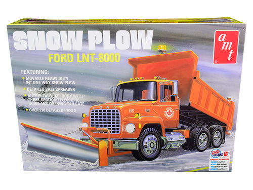 AMT - Skill 3 Model Kit Ford LNT-8000 Snow Plow Truck 1/25 Scale Model — Plastic model kit