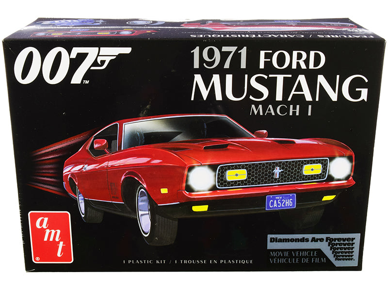 AMT - Skill 2 Model Kit 1971 Ford Mustang Mach 1 (James Bond 007) "Diamonds are Forever" (1971) Movie 1/25 Scale Model —
