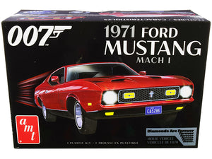 AMT - Skill 2 Model Kit 1971 Ford Mustang Mach 1 (James Bond 007) "Diamonds are Forever" (1971) Movie 1/25 Scale Model —