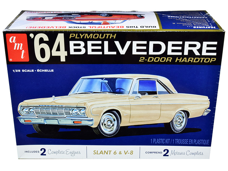 AMT - Skill 2 Model Kit 1964 Plymouth Belvedere Coupe Hardtop 1/25 Scale Model — Plastic model kit