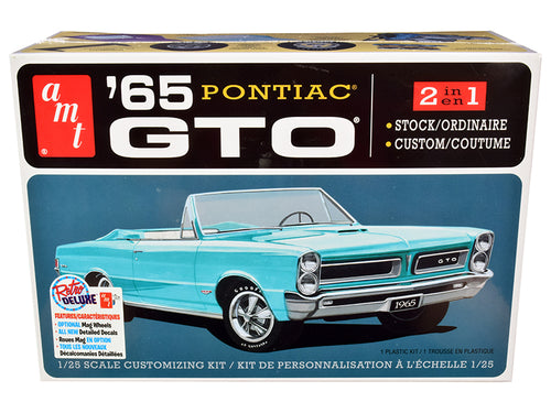 AMT - Skill 2 Model Kit 1965 Pontiac GTO 2-in-1 Kit 1/25 Scale Model — Plastic model kit