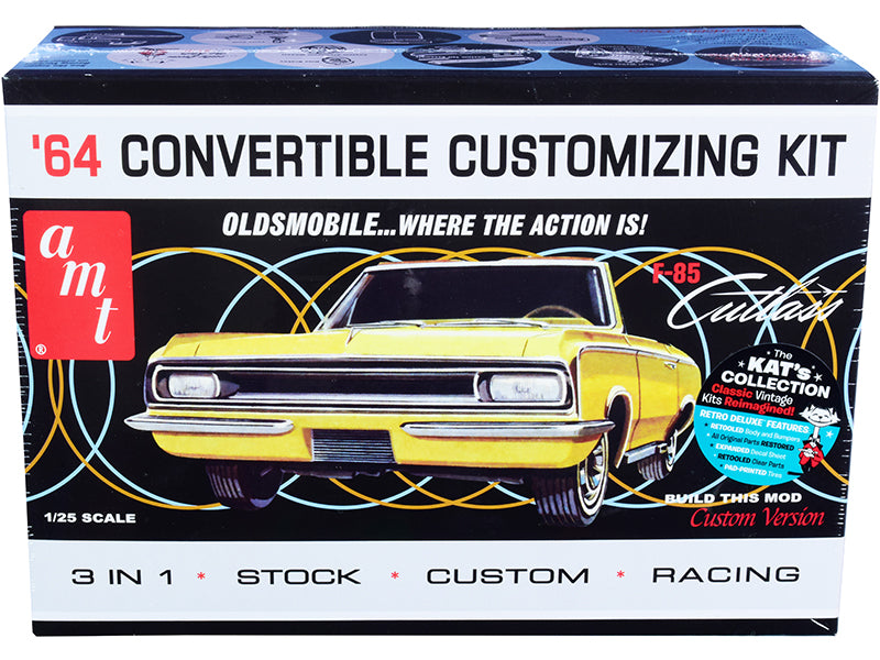 AMT - Skill 2 Model Kit 1964 Oldsmobile Cutlass F-85 Convertible 3-in-1 Kit 1/25 Scale Model by AMT — Plastic model kit