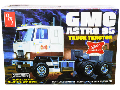 AMT - Skill 3 Model Kit GMC Astro 95 Truck Tractor "Miller" 1/25 Scale Model — Plastic model kit