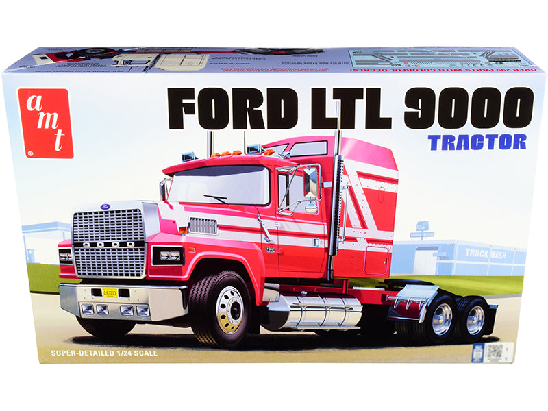 AMT - Skill 3 Model Kit Ford LTL 9000 Semi Tractor 1/24 Scale Model — Plastic model kit
