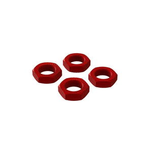 PowerHobby Arrma AR310906 Aluminum Wheel Nut 17mm Red (4)