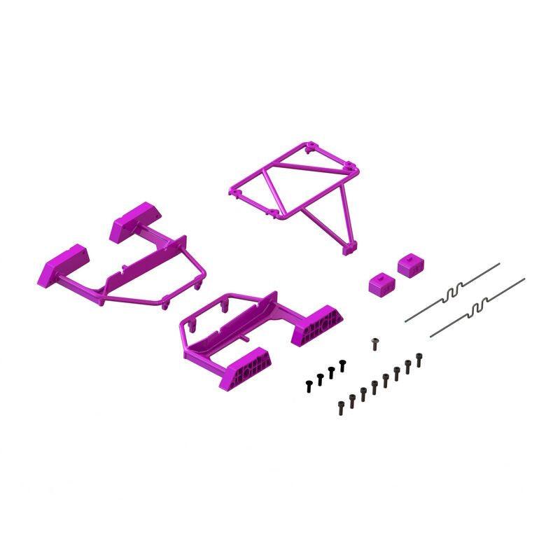 PowerHobby ARRMA - ARA-1568 Desert Truck Body Roll Cage Set, Purple: GROM