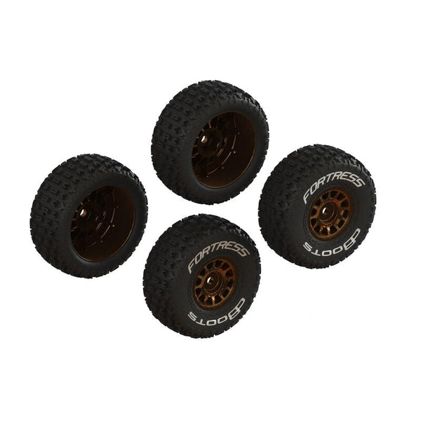 ARRMA ARA-2024 dBoots 'FORTRESS' Tire Set Glued (Bronze) (2 Pairs)