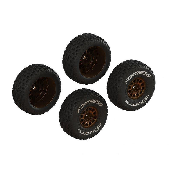 PowerHobby ARRMA ARA-2024 dBoots 'FORTRESS' Tire Set Glued (Bronze) (2 Pairs)