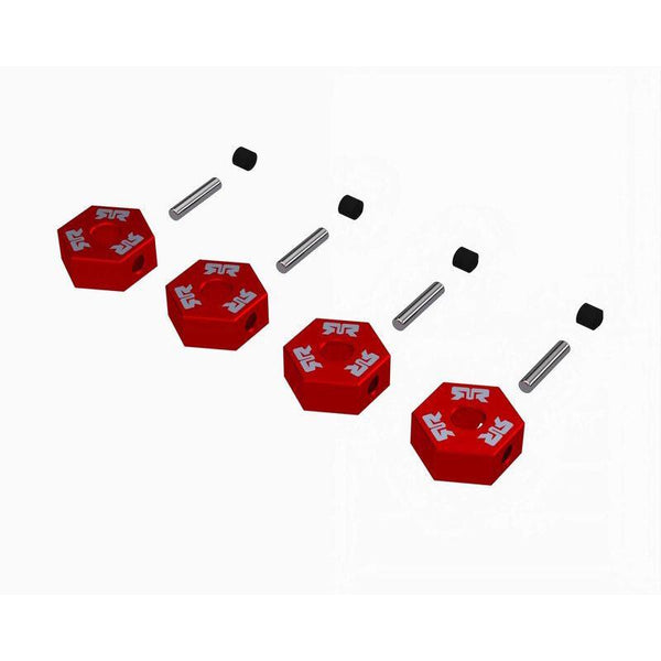 PowerHobby ARRMA ARA-2982 12mm Wheel Hex Set, Metal (4), Red