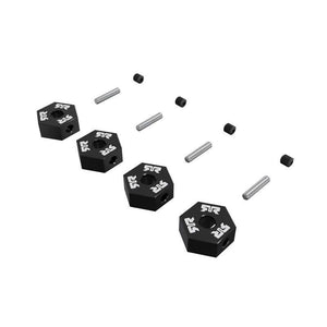PowerHobby ARRMA ARA-3276 12mm Metal Wheel Hex Set (4), Black