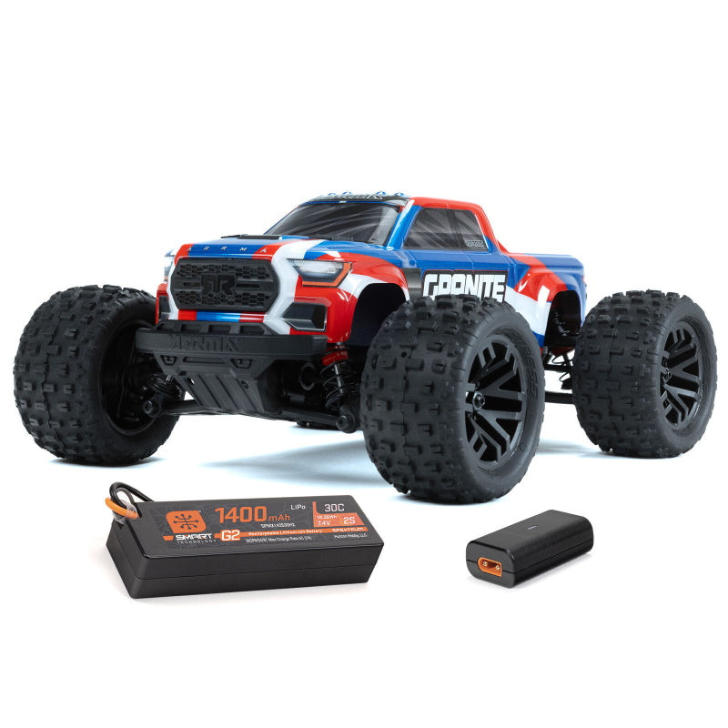 Arrma ARA2102T1 Granite Grom MEGA 4WD 380 Brushed 1/18 Monster Truck RTR Blue