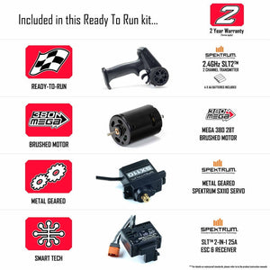 Arrma ARA2102T2 Granite Grom MEGA 4WD 380 Brushed 1/18 Monster Truck RTR Red