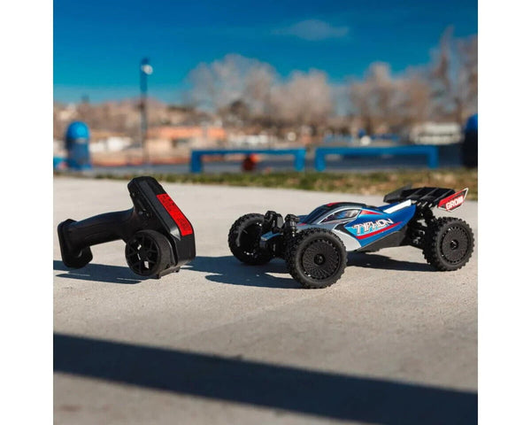 Arrma ARA2106T1 Typhon Grom MEGA 4WD 380 Brushed 1/18 Buggy RTR Blue/Silver
